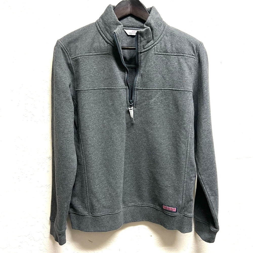 Vineyard Vines Gray 1/4 Zip Gray Pullover Sweatshirt Men’s Size M